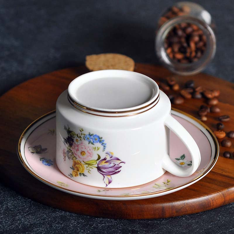 [TheBellozia] Peony Bloom Cup and Saucer Set