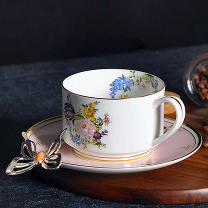 [TheBellozia] Peony Bloom Cup and Saucer Set