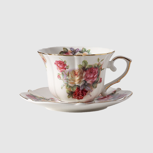 [TheBellozia] Victorian Garden Cup and Saucer Set