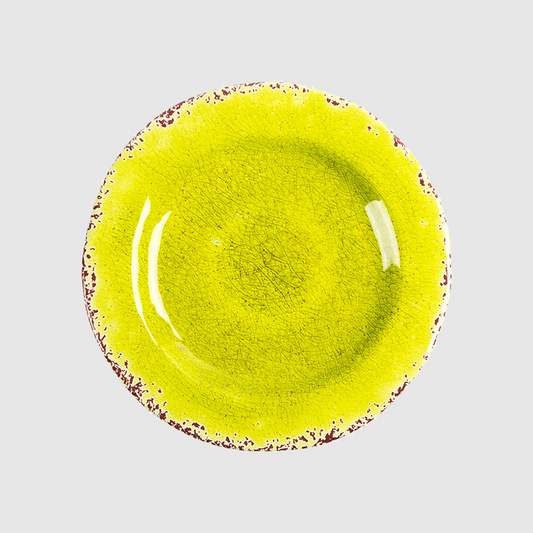 [TheBellozia] Frosted Cracks Dinner Plate (Yellow)